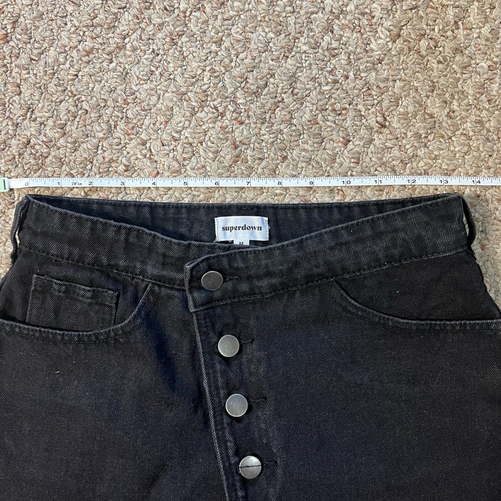 Superdown Denim Skirt in Vintage Black - Picture 8 of 8